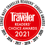 2021 Conde Nast Traveler Readers Choice Award